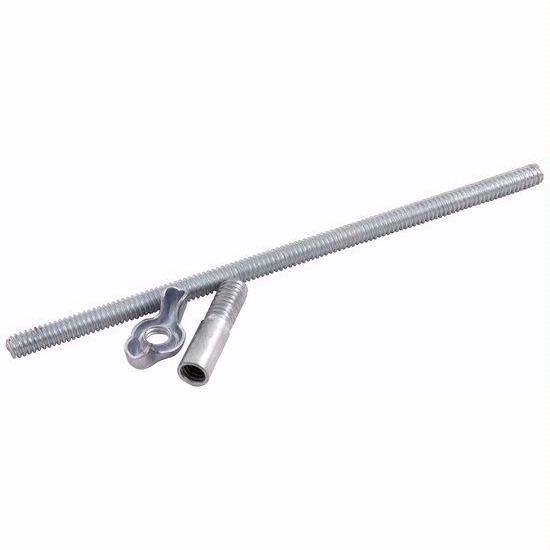 4" x 1/4"-20 Thread Straight Carb Stud with Wing Nut and Adaptor - G2173