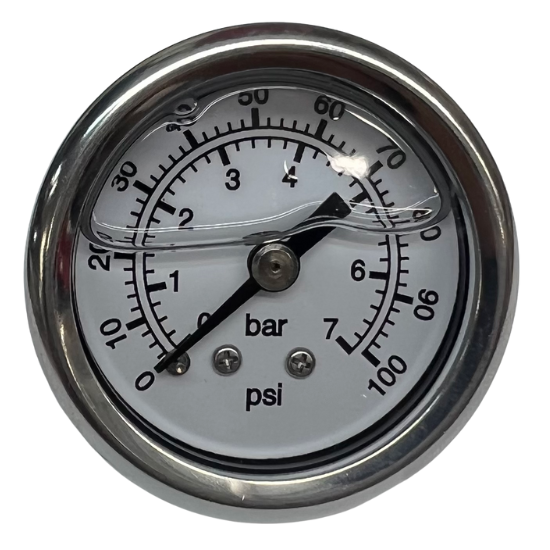 1.5'' Liquid Filled Pressure Gauge 0-100 psi - FP-1100W