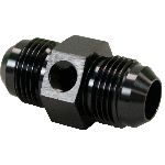 Union Port Adapter -10 AN Male with 1/8" NPT, Black - 801-10BLK