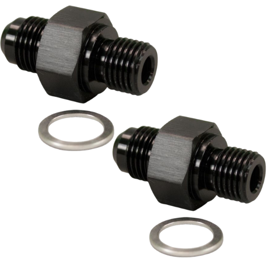 [PRF710-06-2] GM Transmission Cooler Line Adapter -6 AN to 1/4 NPSM, 2 Pack - 710-06-2