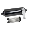 Performance Fuel Systems -6 AN Fuel Filter with Integrated Shut-Off Valve (FF-11700)