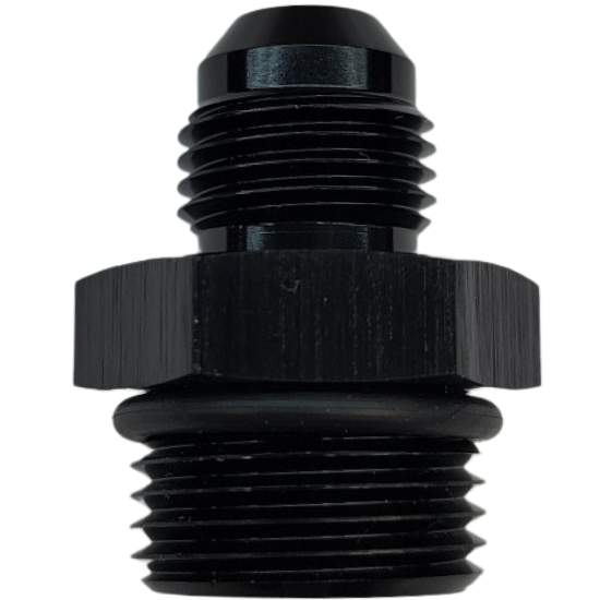 Performance Fittings -10 AN to -12 AN Adapter With O-Ring Black - 920-12-10BLK