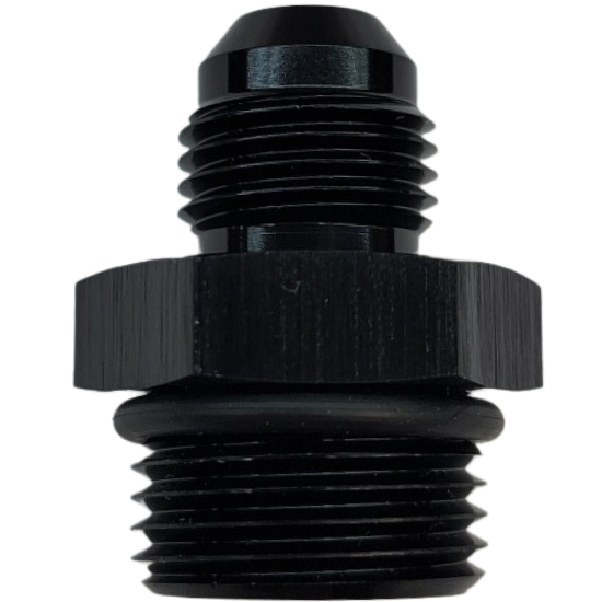 Performance Fittings Adapter -10 ORB to -6 AN, Black - 920-10-06BLK
