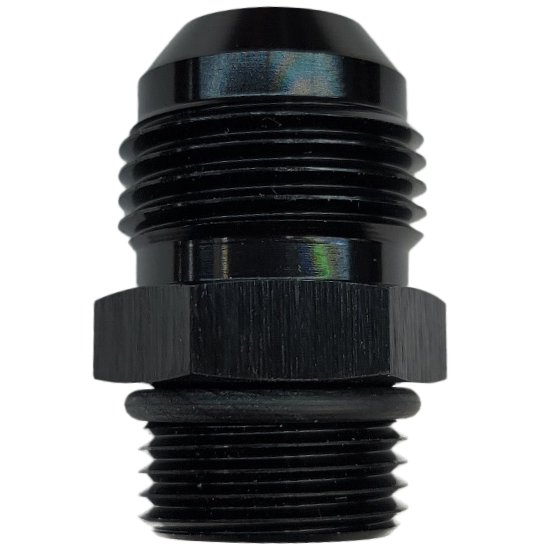 Performance Fittings Adapter -4 ORB to -8 AN, Black