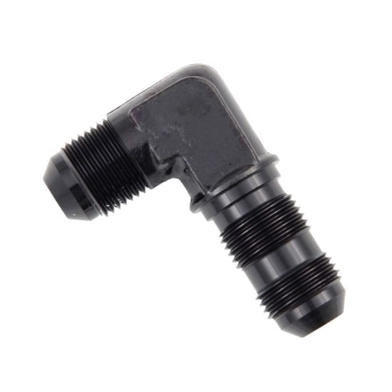 [PRF2082BLK] Performance Fittings 90 Degree Bulkhead Union -6 AN Black - 2082BLK
