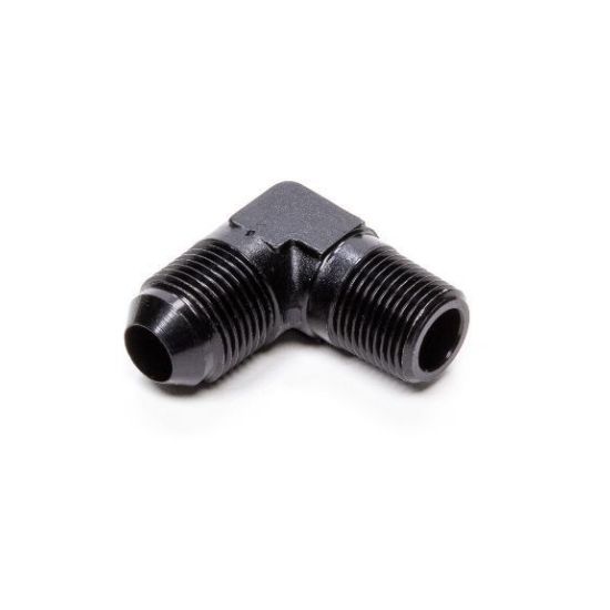 Performance Fittings 90 Degree Male Elbow -10 AN to 1/2" NPT Black - 2039BLK