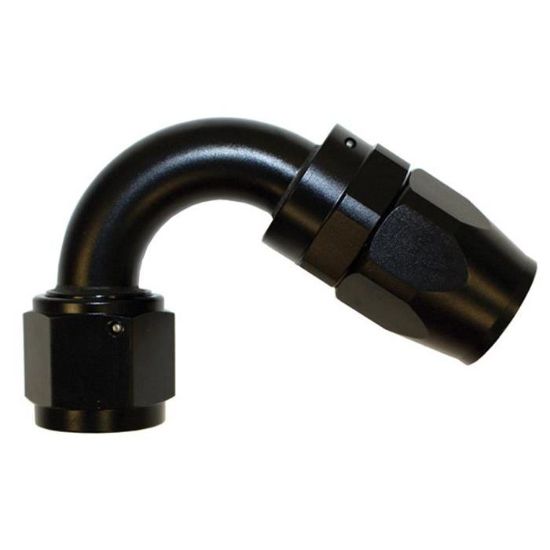 Aluminum 120 Degree Elbow Reusable Fitting -8 Black - 4043BLK