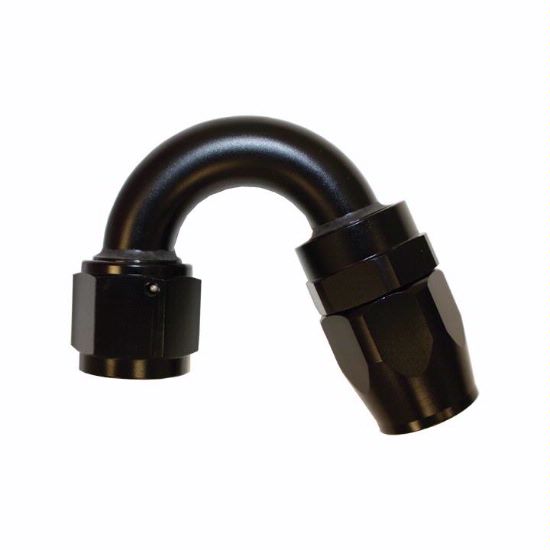 Aluminum 150 Degree Reusable Fitting -6 AN Black - 4052BLK
