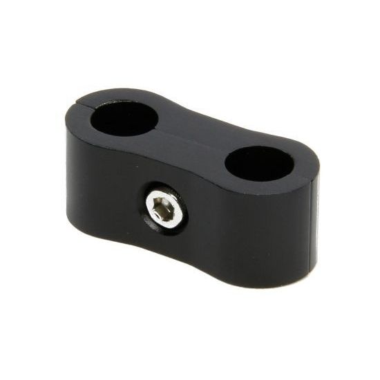 Performance Fittings Aluminum Line Separator -10AN, Black - 210BLK