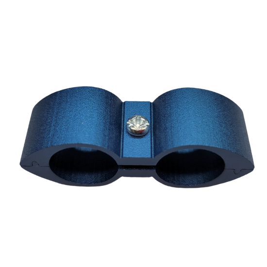 Performance Fittings Aluminum Line Separator -6 AN Blue - 206