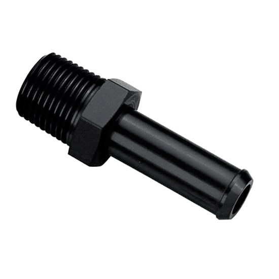 Barb Fitting 1/4" NPT to 3/8" Hose, Black - 22106BLK