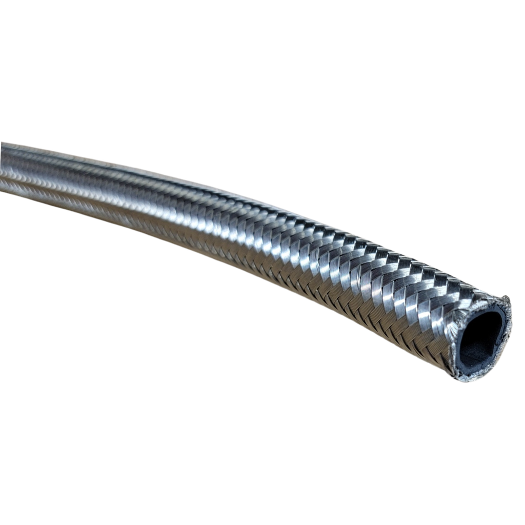 [PRFBA0800] Braided Stainless Steel Racing Hose AN -8, Per Foot - BA0800