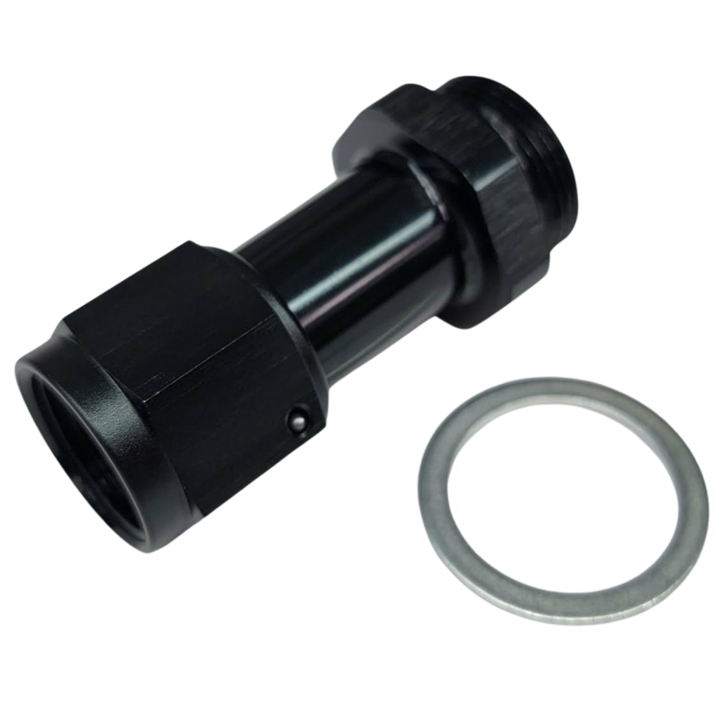 [PRF916-8-78BLK] Female Flare Carb Fitting, -8 AN, Black - 916-8-78BLK