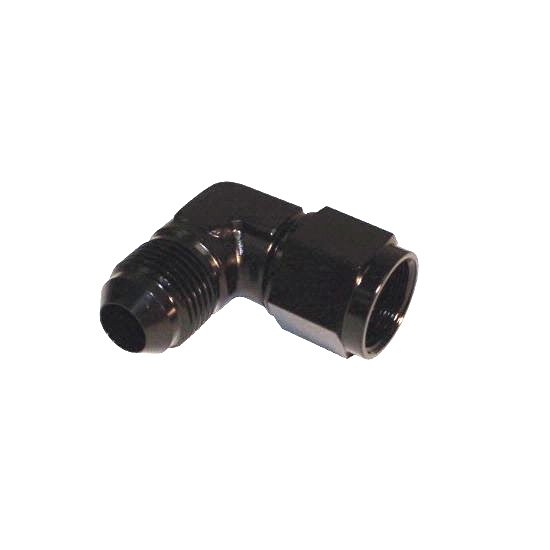 [PRF22912BLK] Performance Fittings Female 90 Degree Adapter AN -4 Black - 22912BLK