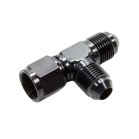 Performance Fittings Female Run Tee Adapter AN -4 Black 22922BLK