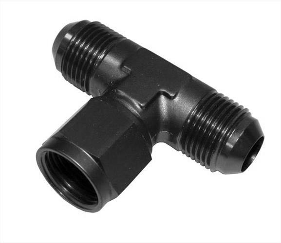Female Union Tee Adapter AN -10 Black - 22935BLK