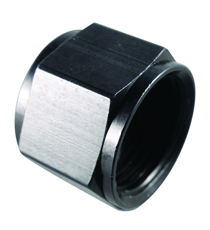 Performance Fittings Flare Cap AN -3 Black - 3751BLK