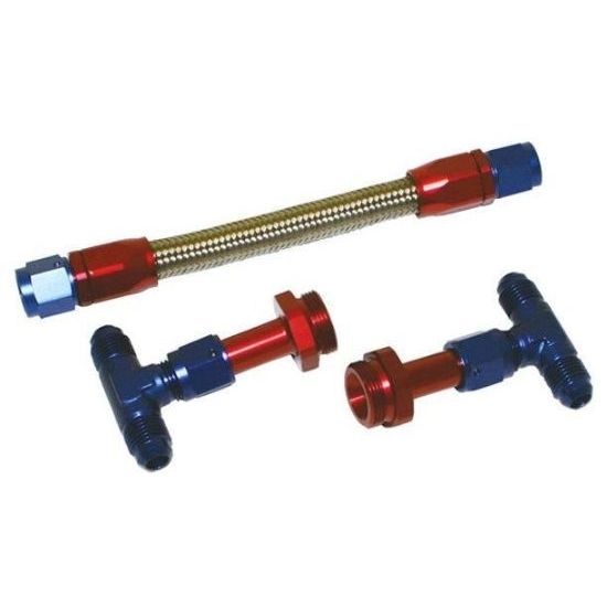 Performance Fittings -8 AN Fuel Log Kit K800-850 for Holley 4150/4160 Carburetors