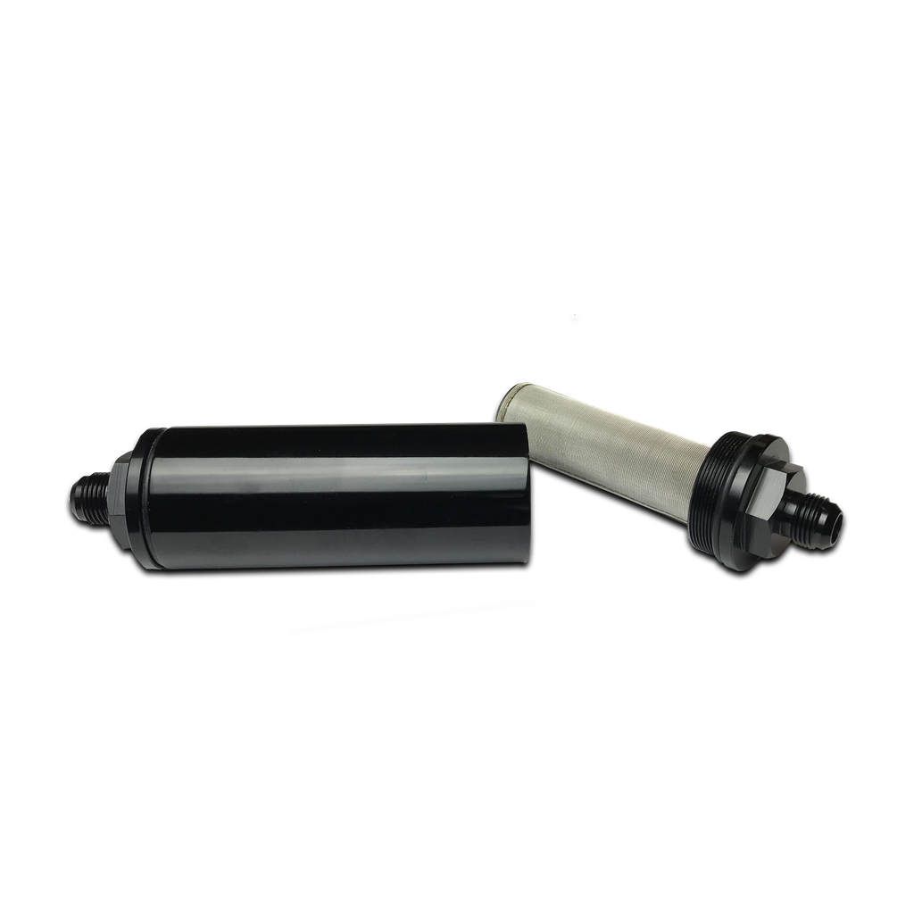 In-line Fuel Filter AN -8 Black - FF-14708