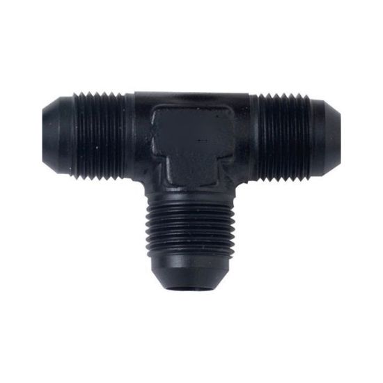 Performance Fittings Male Run Tee -4 To -4 1/8" Black - 2124BLK