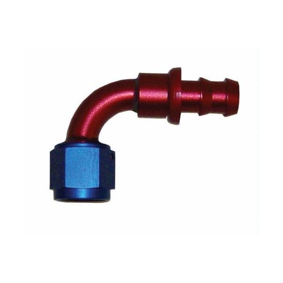 Push-On Hose Fitting, 90 Degree, -10 AN, PRF1534