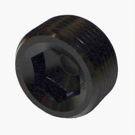 Socket Pipe Plug 1/4" NPT Black - 3686BLK