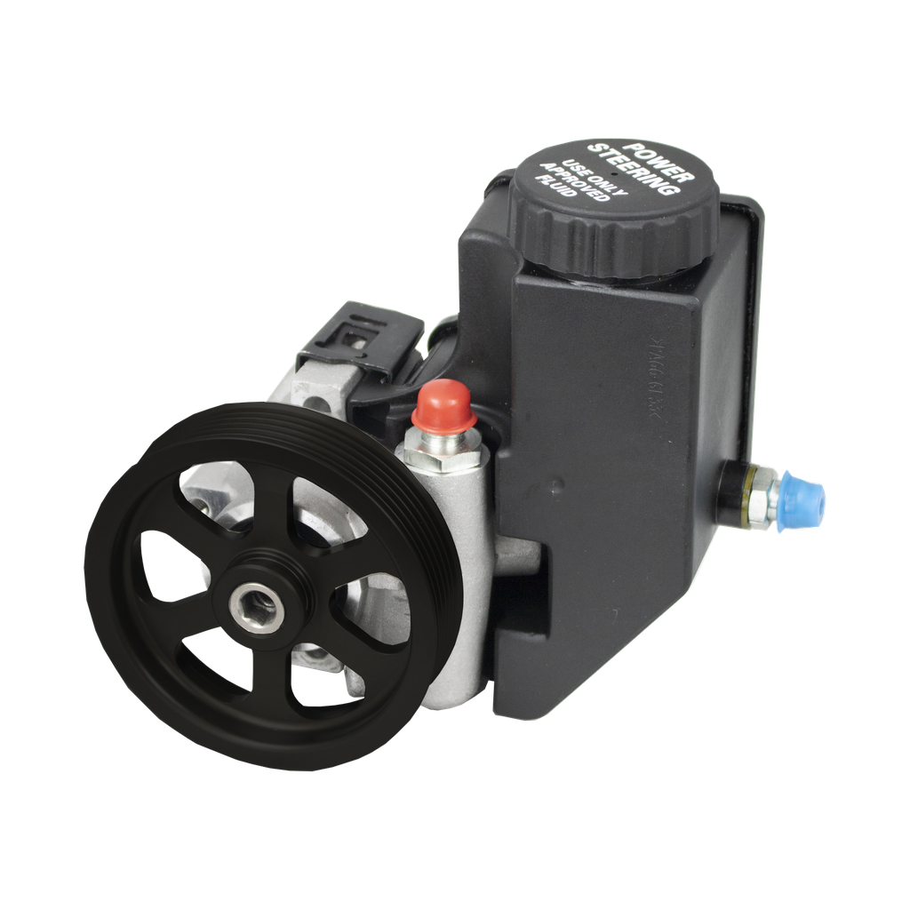 Aluminum Power Steering Pump w/ Reservoir and Serpentine Pulley - PSPA003R