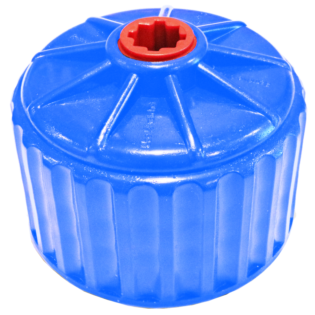 Blue Replacement Utility Jug Lid w/ Hose Adapter