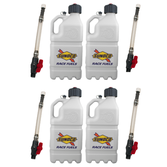 Sunoco Adj. Vent 5 Gal Jug w/Pls Vlv Hose 4 Pk, Silver - R7504SI-5226