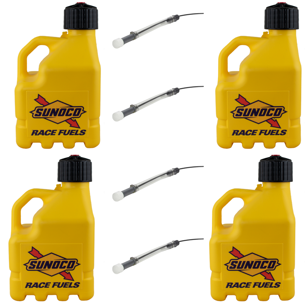 3 Gallon Jug, Ventless, w/ Self-Venting Deluxe Hose, 4 Pack, Yellow - R3104YL-3044SV