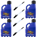 Vented 3 Gallon Jug w/ Aluminum Valve Hose 4 Jug Pack, Blue - R3004BL-4045