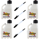 Vented 3 Gallon Jug w/ Aluminum Valve Hose 4 Pack, Clear - R3004CL-4045