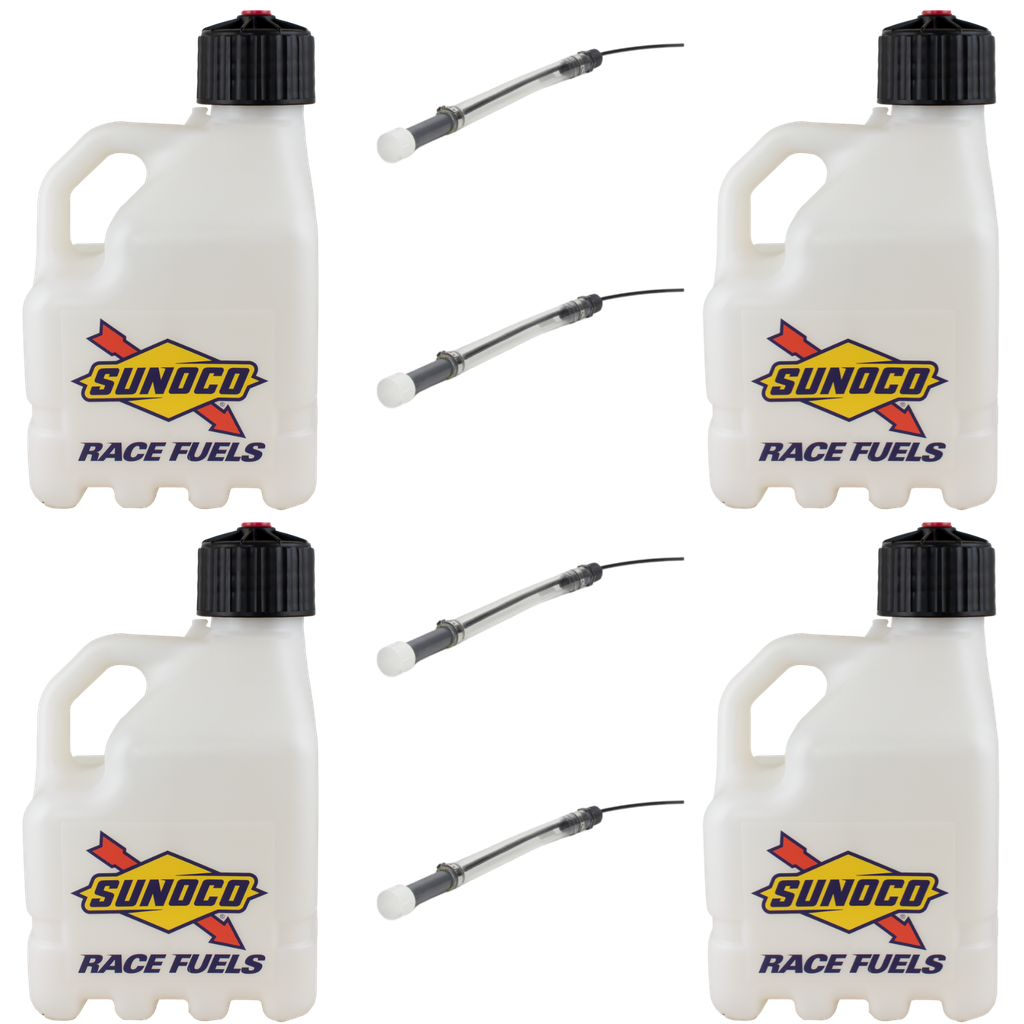 3 Gallon Jug, Ventless, w/ Self-Venting Deluxe Hose, 4 Pack, Clear - R3104CL-3044SV