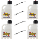 3 Gallon Jug, Ventless, w/ Self-Venting Deluxe Hose, 4 Pack, Clear - R3104CL-3044SV