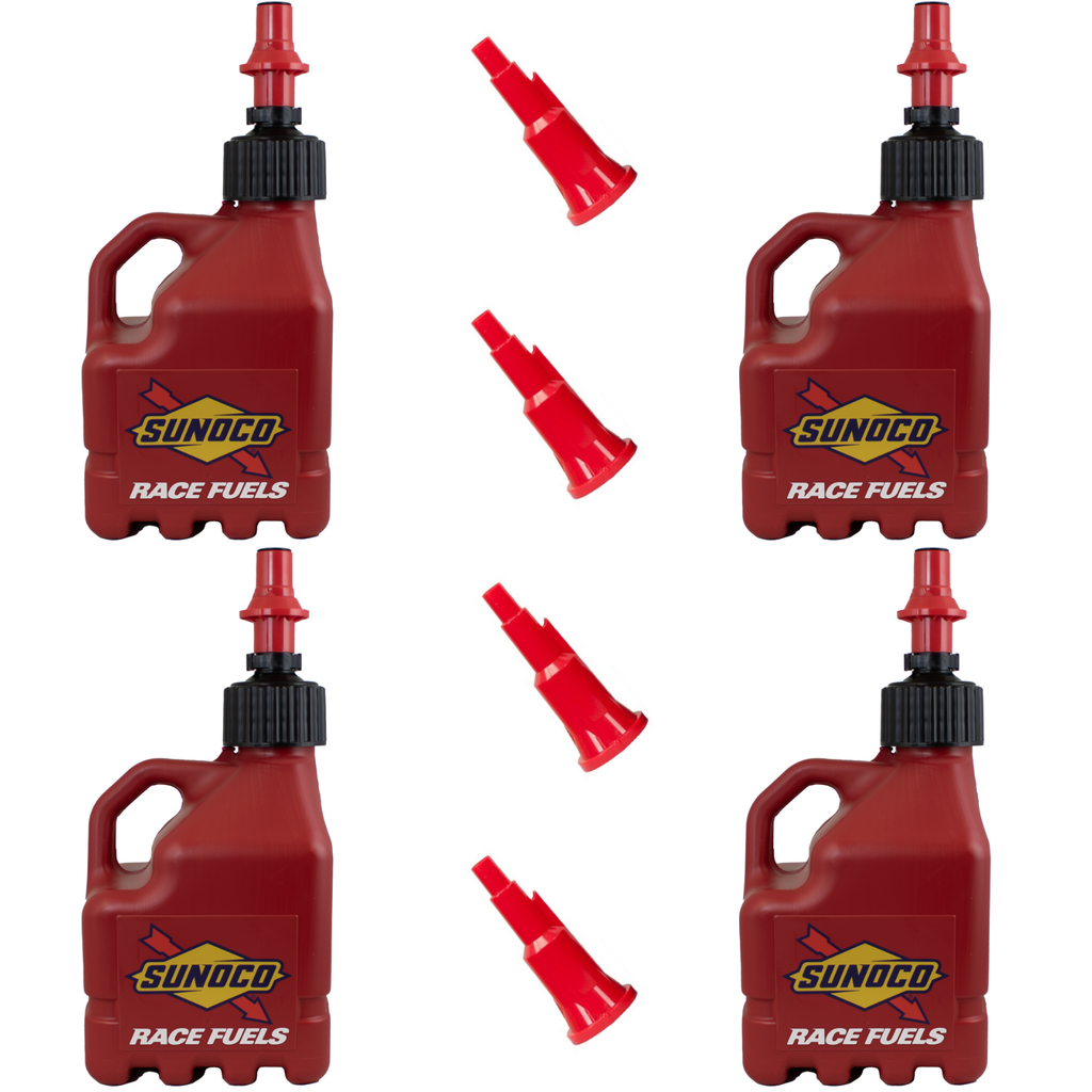 3 Gallon Jug, Ventless, w/ Fastflo Lid, 4 Pack, Red - R3104RD-FF