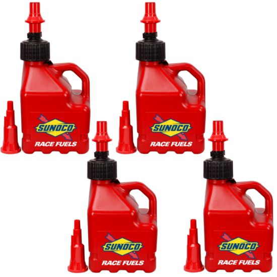 Ventless 3 Gallon Jug w/ Fastflo Lid 4 Pack, Red - R3104RD-FF