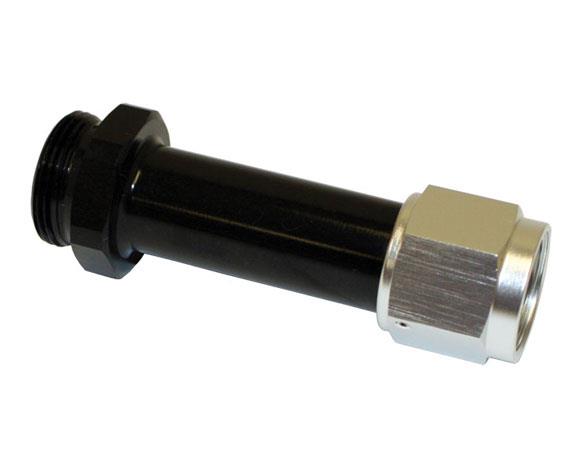Fuel Log Fitting, 7/8-20 x -8 AN, Black - F800-850BLK