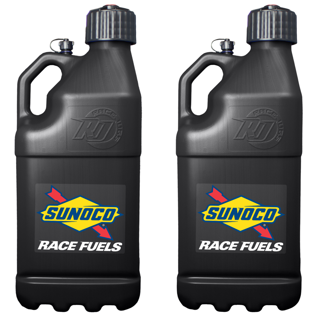 [RAJM7502BK] Multi Purpose 5 Gallon Jug, 2 Pack, All Colors - M7502 (Black, Black, No Hose)