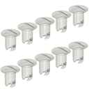 Dzus Buttons, Aluminum, .400 Long, 10 Pack - A6400-10