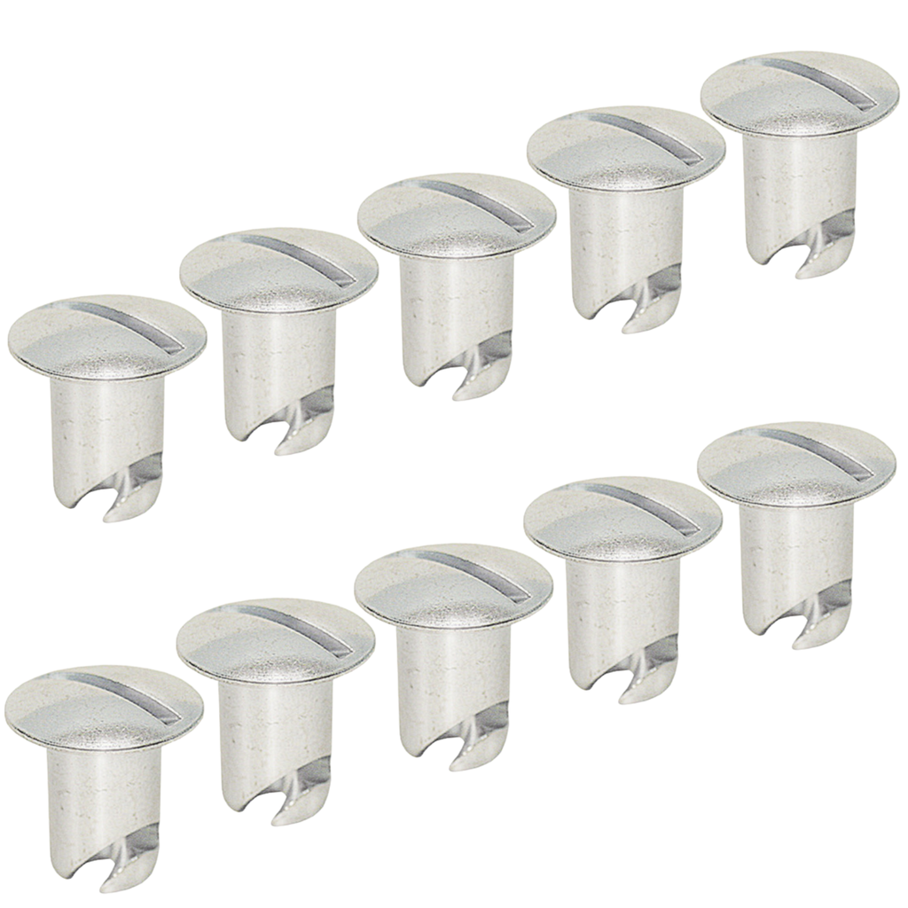 Dzus Buttons, Aluminum, .500 Long, 10 Pack - A6500-10