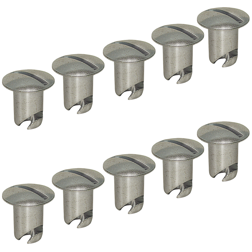 Dzus Buttons, Steel, .400 Long, 10 Pack - 6400-10
