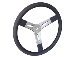 [PRPC270-8655] 17" Aluminum Black Steering Wheel - 270-8655