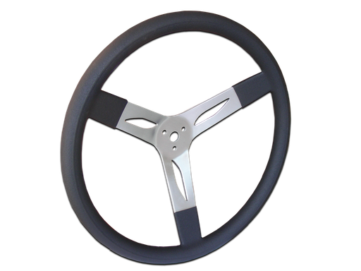 [PRPC270-8655] 17" Aluminum Black Steering Wheel - 270-8655