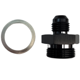 [PRFA7861BLK] Holley Carb Short -6 Fitting Black