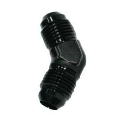 [PRF9453BLK] 45 Degree Flare Union -3 AN to -3 AN Black - 9453BLK