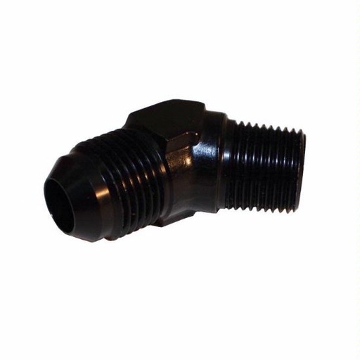 [PRF2024BLK] -10 to 1/2" 45 Degree Male Elbow Black - 2024BLK