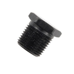 [PRF22208BLK] Aluminum Hex Plug 1/2" NPT Pipe Black - 22208BLK