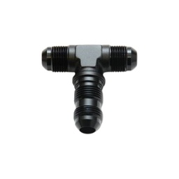 [PRF2808BLK] Bulkhead Flare Tee -3 Black - 2808BLK
