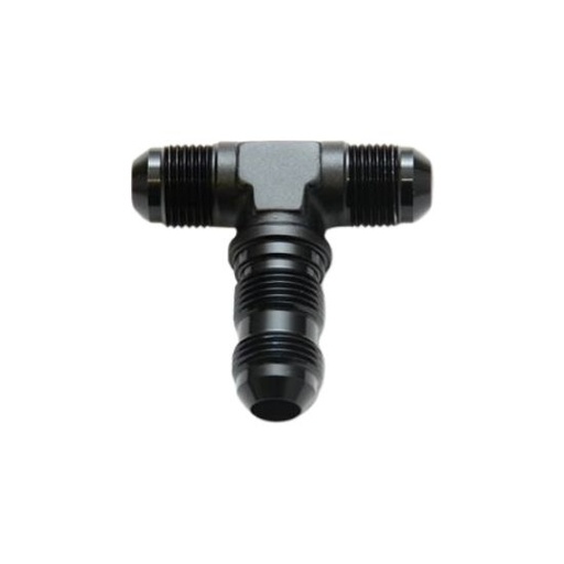 [PRF2808BLK] Bulkhead Flare Tee -3 Black - 2808BLK