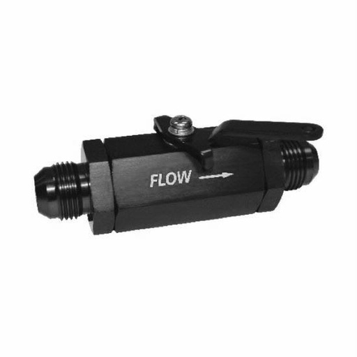 [PRF72-10BLK] Shut Off Valve -10 AN, Black - 72-10BLK